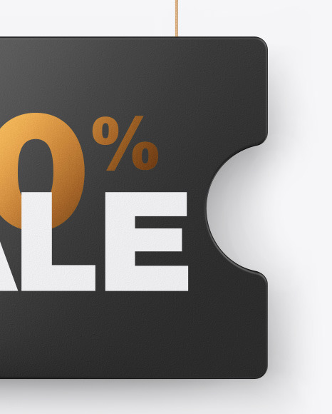 Matte Discount Sign Mockup PSD #5