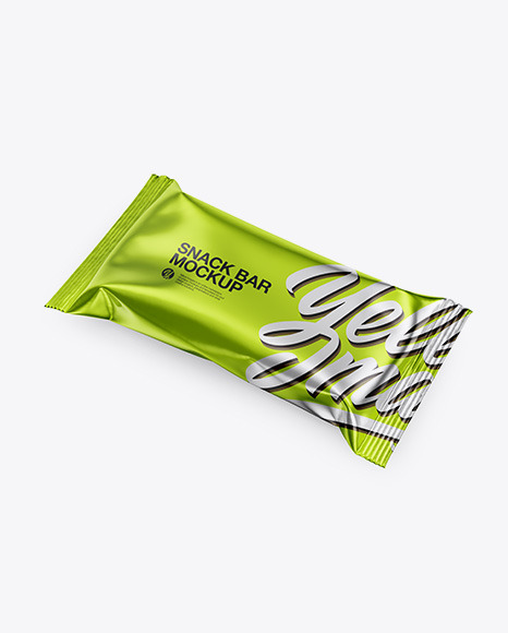 Metallic Snack Bar Mockup