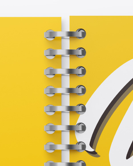 Opened Notebook Mockup PSD #6