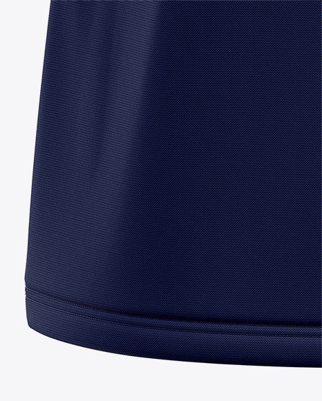 Download Italian Raised Collar Short Sleeve Polo Shirt Back View In Apparel Mockups On Yellow Images Object Mockups PSD Mockup Templates
