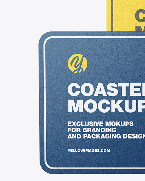 Download Textured Beverage Coasters Mockup In Stationery Mockups On Yellow Images Object Mockups Yellowimages Mockups