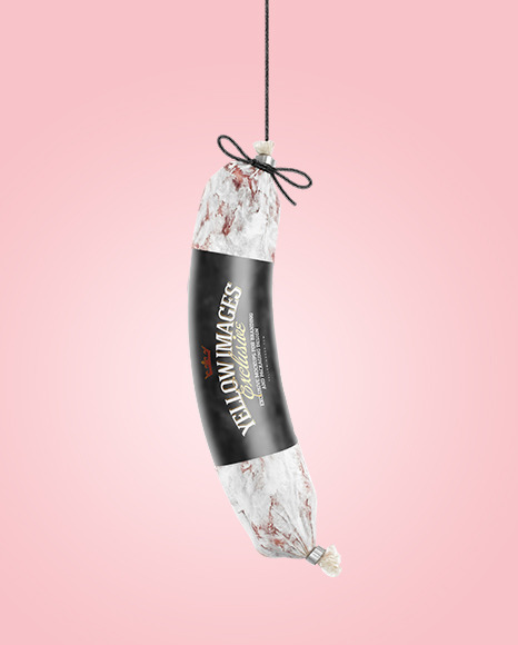 Dried Salami in White Mold Mockup PSD #2