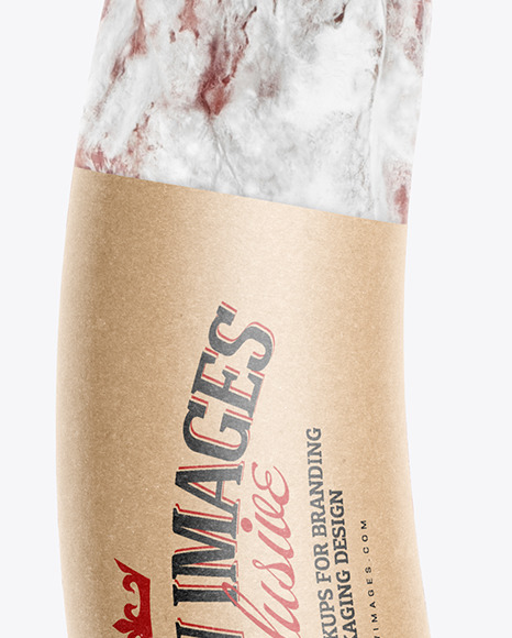 Download Sliced Salami Sausage In Paper Wrap Mockup Free Mockups Psd Template Design Assets