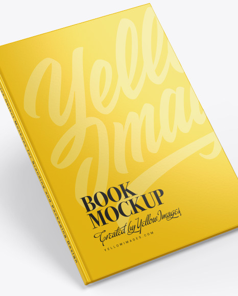 Hardcover Book w  Glossy Cover Mockup PSD #4