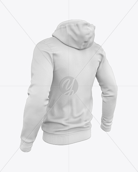 Download Melange Men S Full Zip Hooded Sweatshirt Mockup In Apparel Mockups On Yellow Images Object Mockups