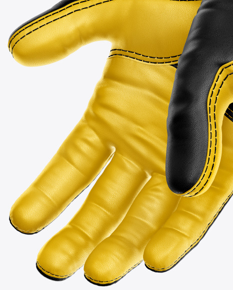 Motocross Gloves Mockup In Apparel Mockups On Yellow Images Object Mockups