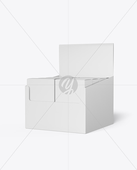 Display Box with Boxes Mockup PSD #1