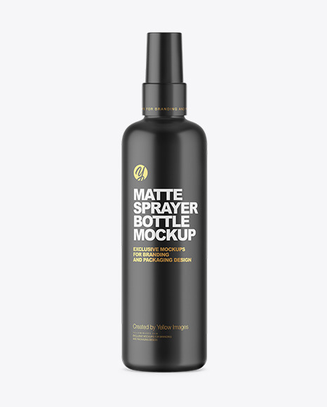 Matte Cosmetic Sprayer Bottle Mockup Matte Cosmetic Sprayer Bottle Mockup