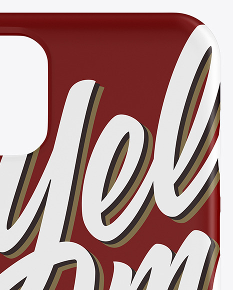 Matte Phone Case Mockup PSD #2