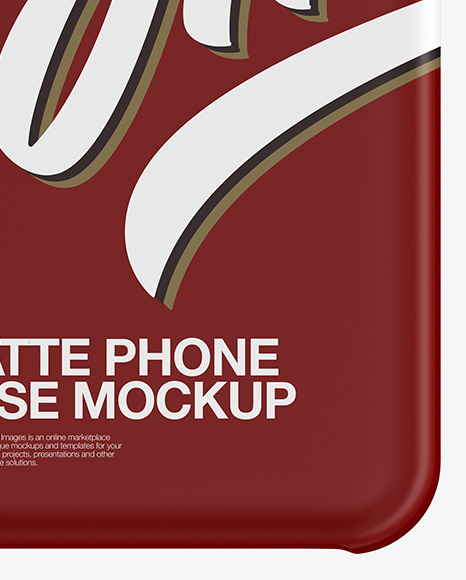 Matte Phone Case Mockup PSD #1