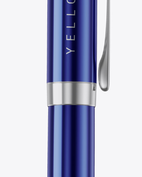 Glossy Metallic Pen Mockup PSD #6