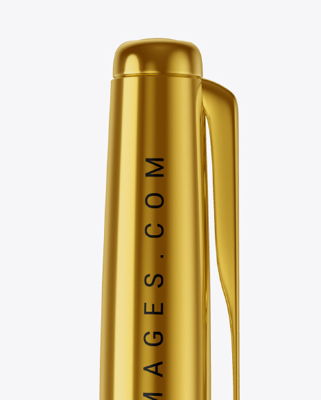 Glossy Metallic Pen Mockup PSD #5