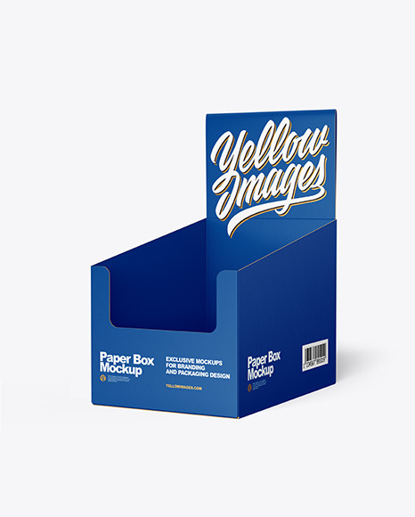 Display Box with Boxes Mockup PSD #2