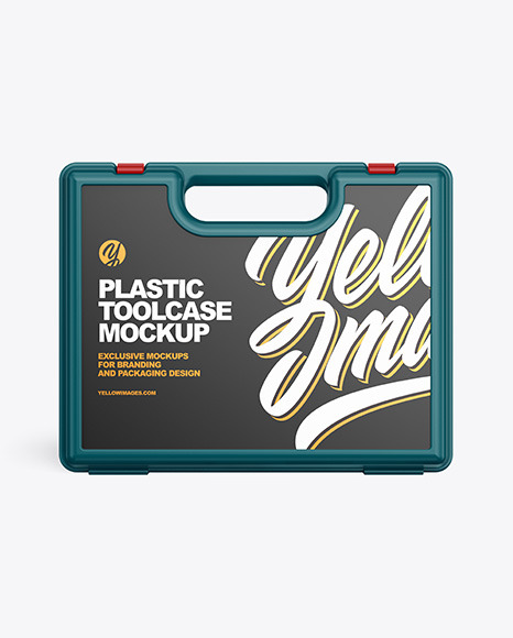 Download Plastic Tool Box Mockup in Object Mockups on Yellow Images ...