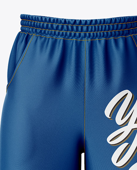 Download Compression Shorts Mockup Front View In Apparel Mockups On Yellow Images Object Mockups