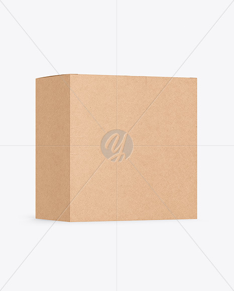 Download Kraft Box Mockup In Box Mockups On Yellow Images Object Mockups