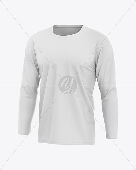 Download Men S Long Sleeve T Shirt Mockup In Apparel Mockups On Yellow Images Object Mockups PSD Mockup Templates