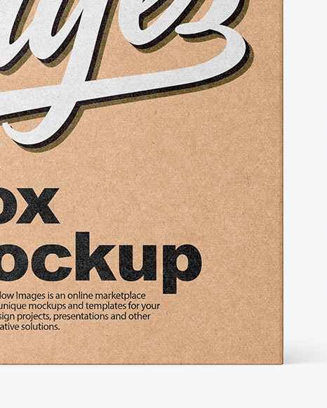 Download Kraft Box Mockup In Box Mockups On Yellow Images Object Mockups Yellowimages Mockups