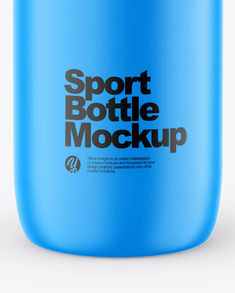 Matte Sport Bottle Mockup In Bottle Mockups On Yellow Images Object Mockups