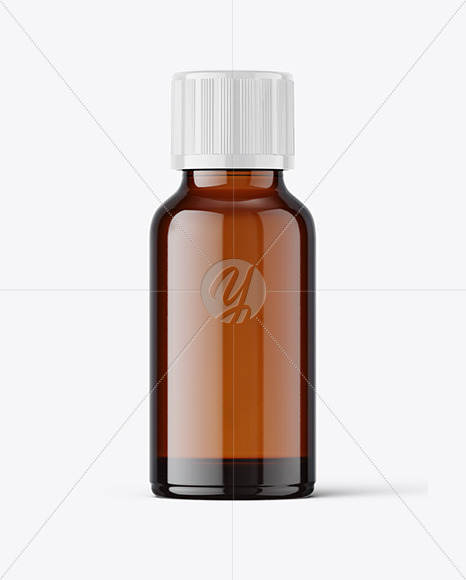 Pharmacy Amber Glass Bottle Mockup In Bottle Mockups On Yellow Images Object Mockups