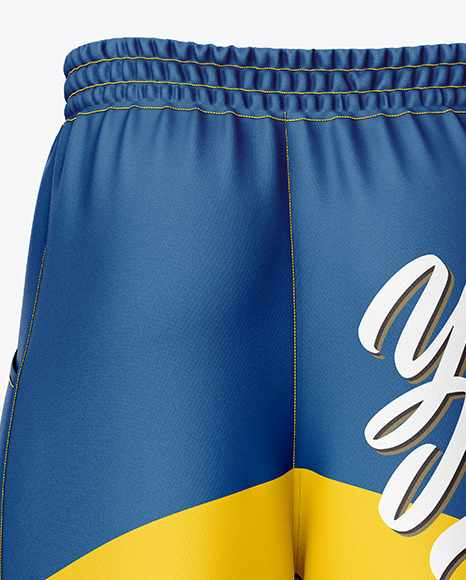 Download Compression Shorts Mockup Back View In Apparel Mockups On Yellow Images Object Mockups