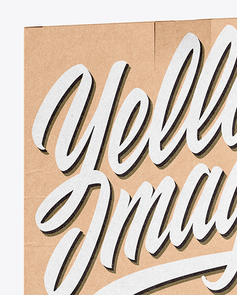 Kraft Box Mockup PSD #2