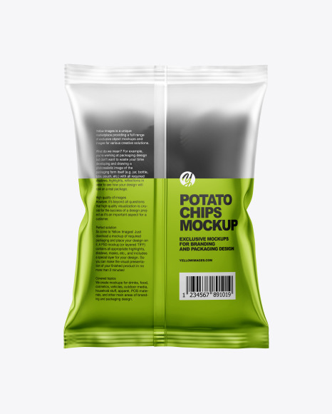 Download Frosted Bag With Corrugated Black Potato Chips Mockup In Bag Sack Mockups On Yellow Images Object Mockups PSD Mockup Templates