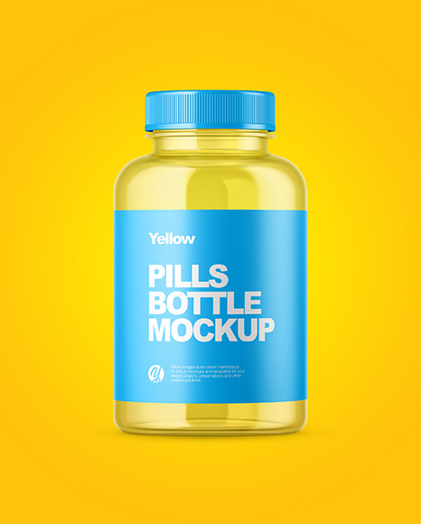 Download Empty Pills Bottle Mockup In Jar Mockups On Yellow Images Object Mockups Yellowimages Mockups