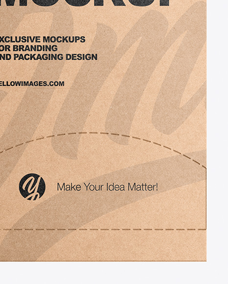 Download Tea Kraft Box Mockup In Box Mockups On Yellow Images Object Mockups Yellowimages Mockups