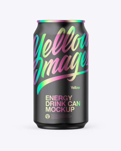 Matte Can Mockup PSD #2