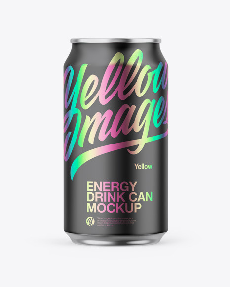 Metallic Can W  Matte Finish Mockup PSD #2