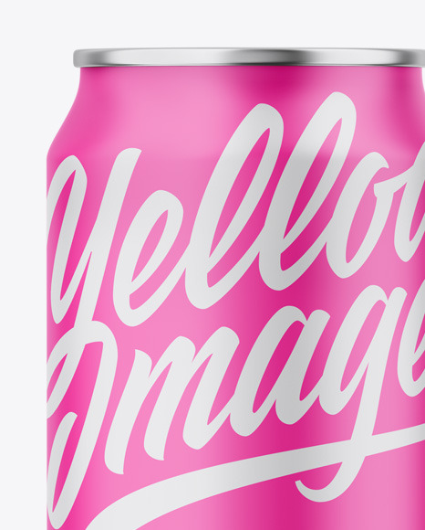 Metallic Can W  Matte Finish Mockup PSD #1