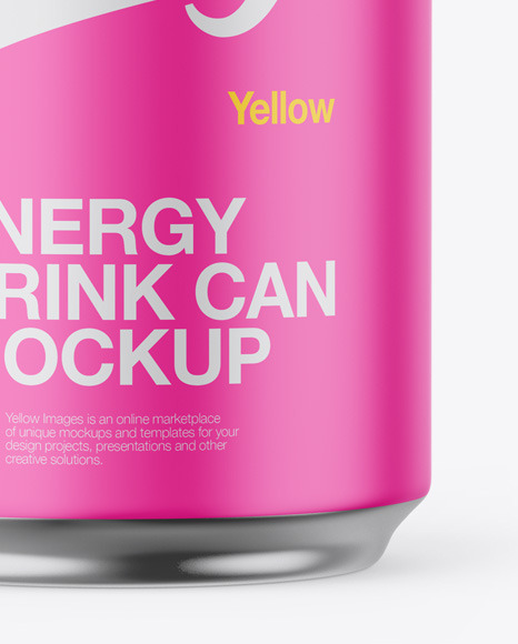 Metallic Can W  Matte Finish Mockup PSD #6