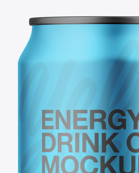 Matte Metallic Can Mockup PSD #1
