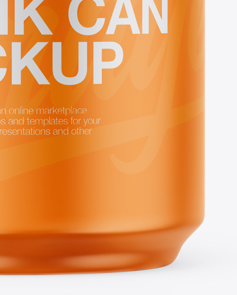 Matte Can Mockup PSD #6