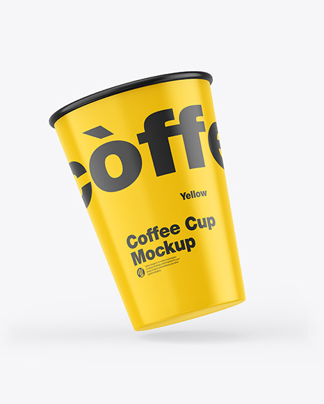 Glossy Coffee Cups Mockup PSD #2