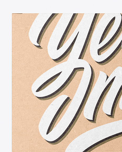 Kraft Box Mockup PSD #2
