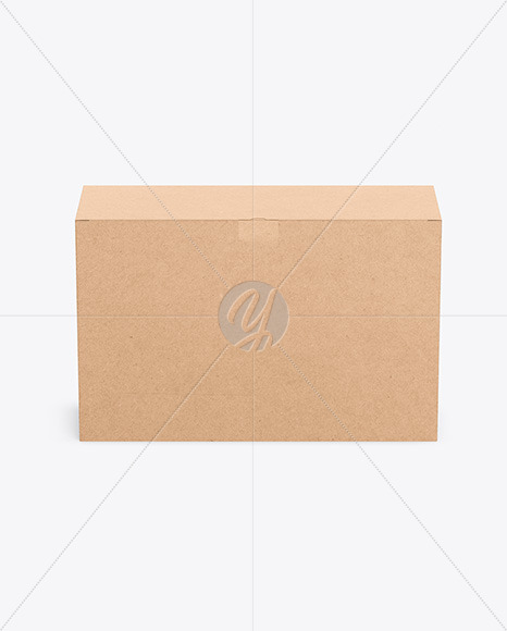 Download Kraft Box Mockup In Box Mockups On Yellow Images Object Mockups PSD Mockup Templates