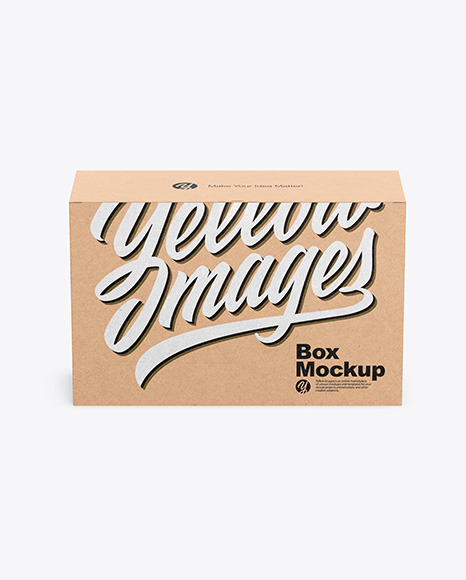 Download Kraft Box Mockup In Box Mockups On Yellow Images Object Mockups