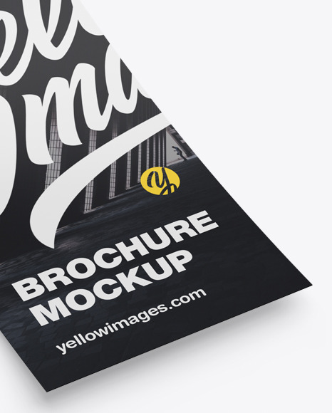 Download Glossy Flyer Mockup In Stationery Mockups On Yellow Images Object Mockups PSD Mockup Templates