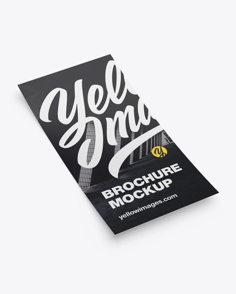 Download Glossy Flyer Mockup In Stationery Mockups On Yellow Images Object Mockups PSD Mockup Templates