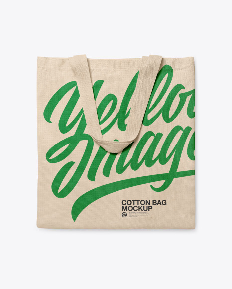 Download Cotton Bag Mockup In Apparel Mockups On Yellow Images Object Mockups