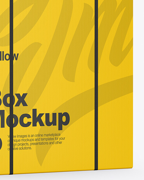 Download Mailing Paper Box Mockup In Box Mockups On Yellow Images Object Mockups