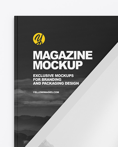 Download A4 Magazine Mockup In Stationery Mockups On Yellow Images Object Mockups Yellowimages Mockups