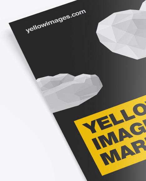 Download Glossy A6 Flyer Mockup In Stationery Mockups On Yellow Images Object Mockups Yellowimages Mockups