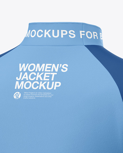 Women S Long Sleeve Jacket Mockup In Apparel Mockups On Yellow Images Object Mockups