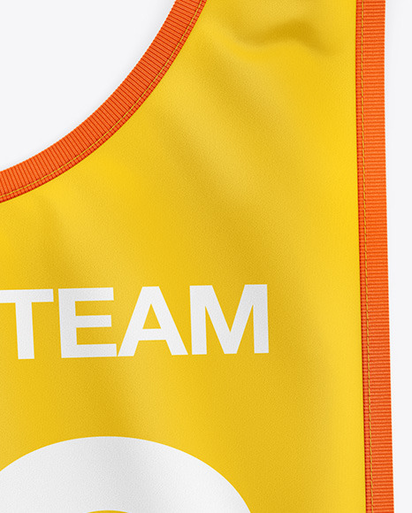 Start Number Bib Mockup In Apparel Mockups On Yellow Images Object Mockups