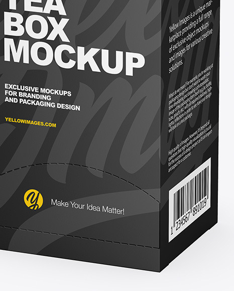 Download Tea Paper Box Mockup In Box Mockups On Yellow Images Object Mockups PSD Mockup Templates