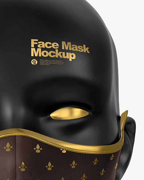 Download Face Mask Mockup in Apparel Mockups on Yellow Images ...