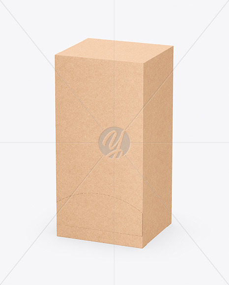 Download Tea Kraft Box Mockup In Box Mockups On Yellow Images Object Mockups